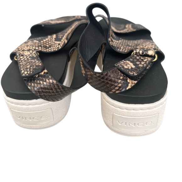 Vince Women's‎ Snake Print Platform Sandals size 8 - Picture 3 of 5